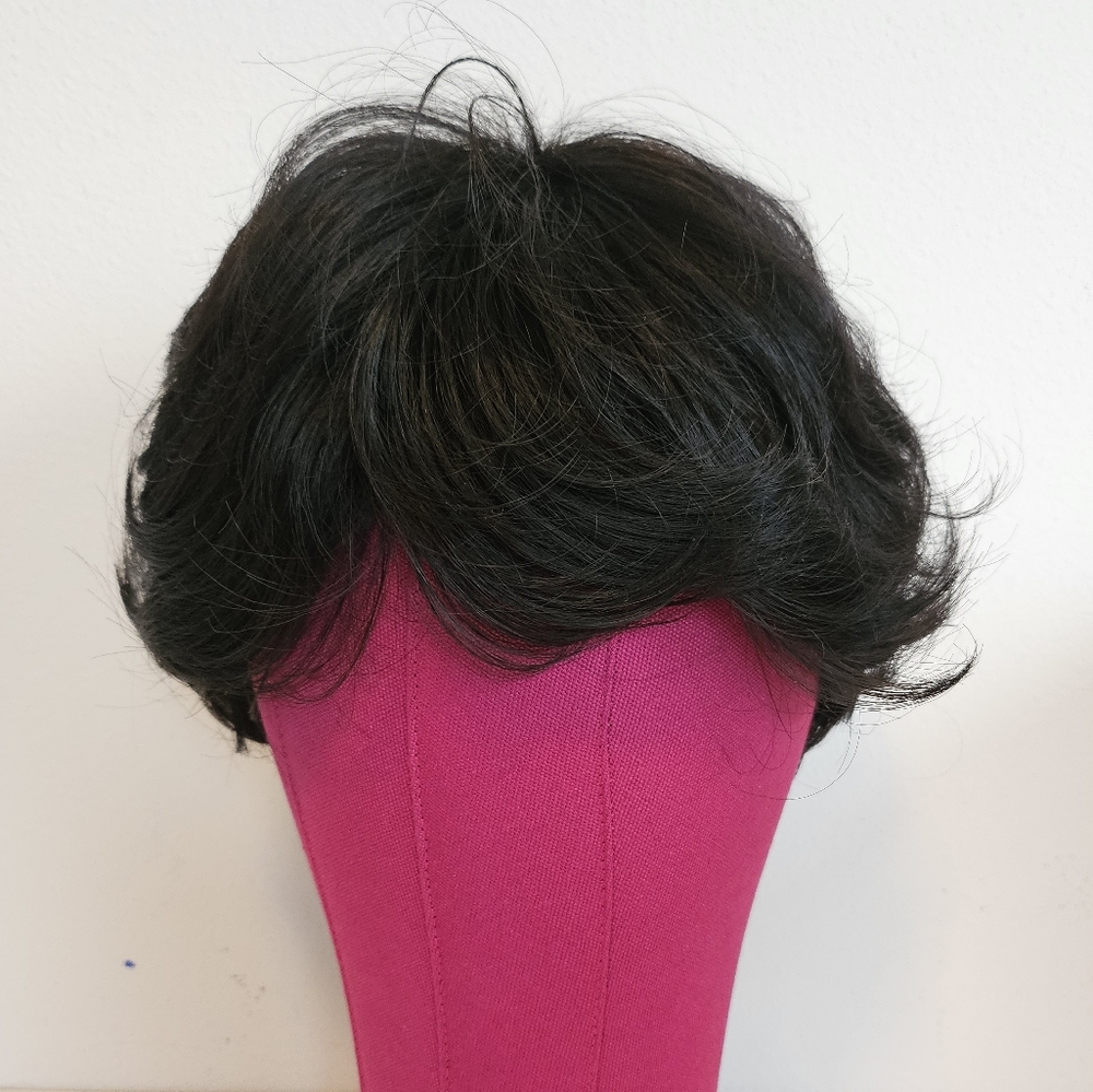Dark Brunette Short Boyish Wig, Unisex